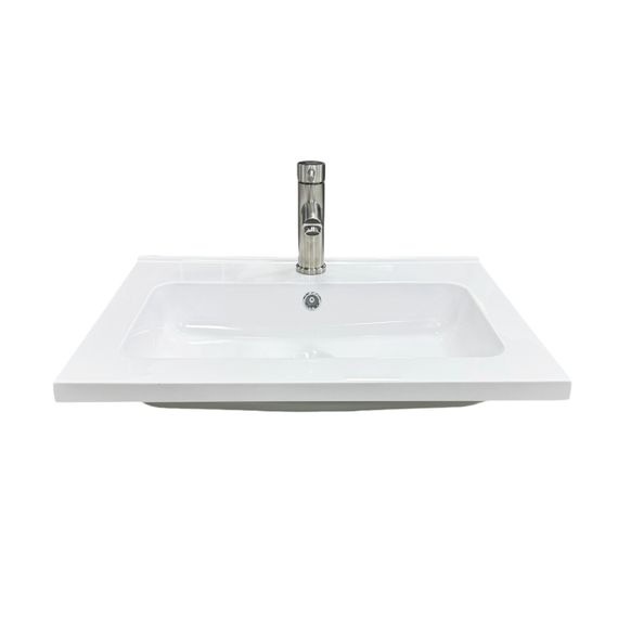Раковина накладна Adamant FLATE 60, прямокутна, з сифоном Click-Clack + змішувач (4824296207701) | Зображення 2