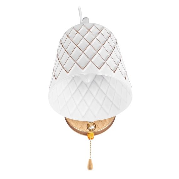 Бра направленного света настенное накладное классическое LK-607W/1 E27 WH/FG | Зображення 3