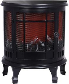 Камін декоративний "Black&Fire" з LED підсвічуванням, 30х16х35см