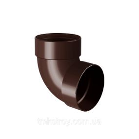 Отвод двухмуфтовый 87°. 130/100 Водосточные системы Rainway (Ренвей). коричневый