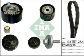 Комплект ременя ГРМ RENAULT (Вир-во INA) INA 530063910 на RENAULT MEGANE CC (EZ0/1_)