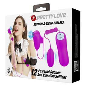 Вакуумный вибратор-насадка на палец + виброшар Sex Aura