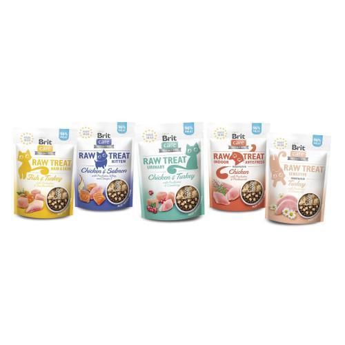 Лакомства для кошек Brit Raw Treat Hair & Skin Freeze-dried с рыбой и индейкой, 40 г | Зображення 4