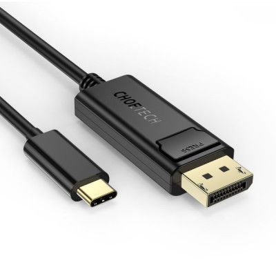 Кабель мультимедийный USB-C to DisplayPort 1.8m 4K 60Hz Choetech (XCP-1801BK) | Зображення 6