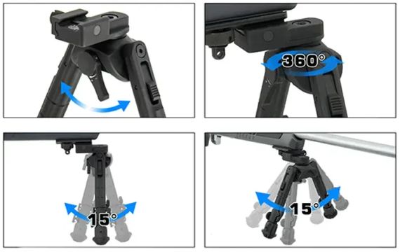 Сошки Leapers UTG Recon 360 TL. 20-30,5см. Picatinny | Зображення 3