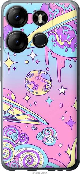 Чехол на Tecno Spark Go 2023 BF7 Розовая галактика "4146u-2952-17620"