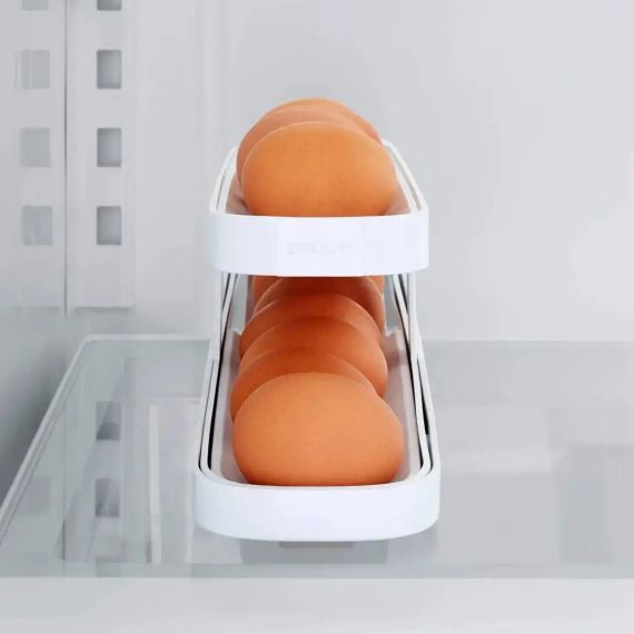 Контейнер для зберігання яєць у холодильнику на два яруси Білий | Зображення 5