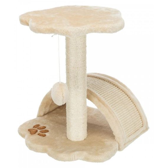 Когтеточка Trixie Junior Vitoria для кошек, бежевая, 36х36х43 см (сизаль/плюш)