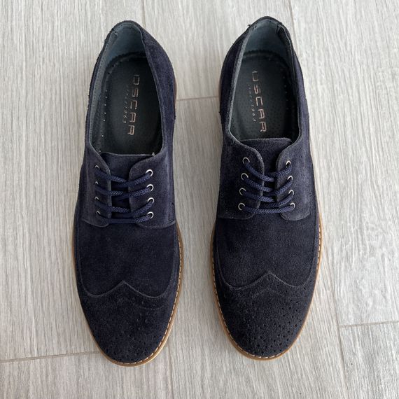 Замшевые синие туфли 42 размер – на стопу 27,8 см | Зображення 7