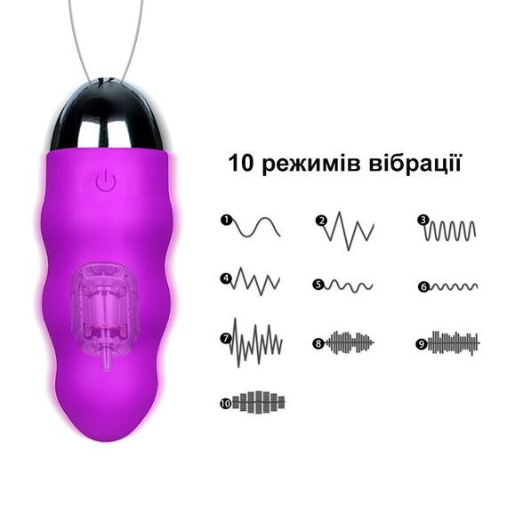 Віброяйце рожевого кольору з пультом ДК (USB) | Зображення 2