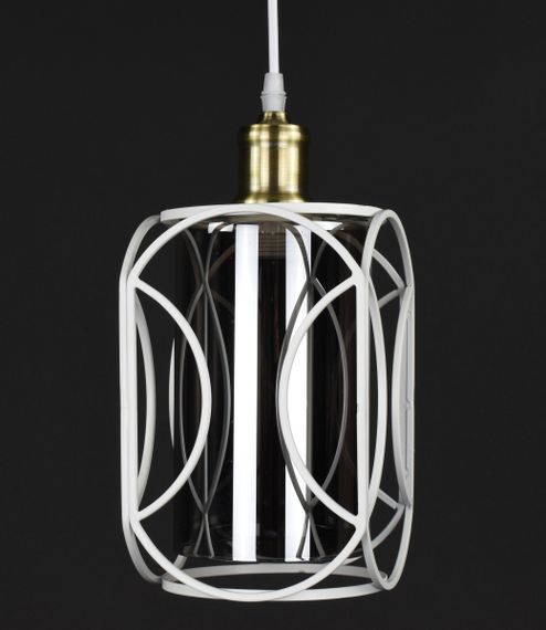 Люстра підвісна LOFT на 1 лампочку 27754 Білий 35-100х15х15 см. | Зображення 1