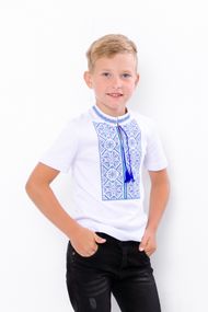 Вишиванка для хлопчика з коротким рукавом Носи своє 98 Білий (p-11938-132013)