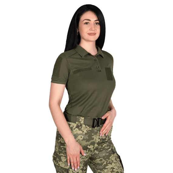 Жіноче поло Pani Army ID LT Олива  (8080), M