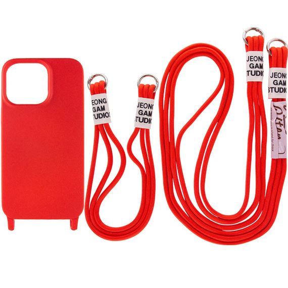 Чехол TPU two straps California для Apple iPhone 13 Pro Max (6.7") Красный