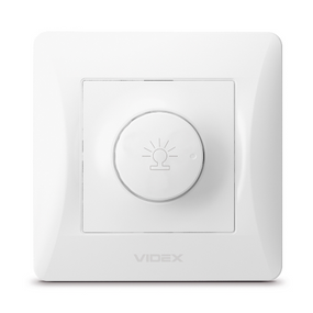 BINERA білий Вимикач диммерний 600W Videx