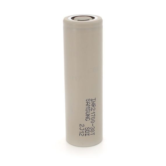 Аккумулятор Li-Ion 21700 Samsung INR21700 (30T), 3000mAh, 7.2(14.4)A, 4.2/3.69/2.5V, Gray