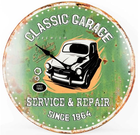 Годинник настінний Technoline 596579 Classic Garage (596579) (DAS301801)