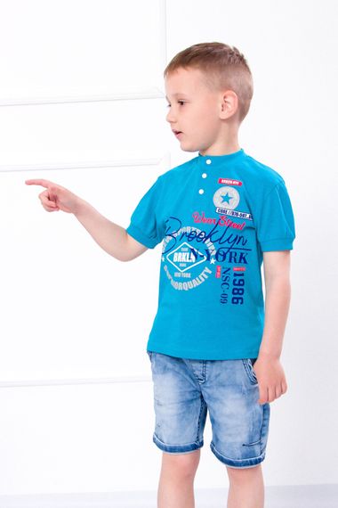 Футболка-поло для хлопчика Носи своє 110 Блакитний (p-6127-46127)