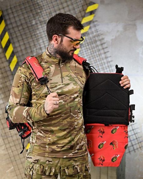 Плитоноска 4 быстрых сброса с напашником NETFLIX RUN   ПП4637 | Зображення 1