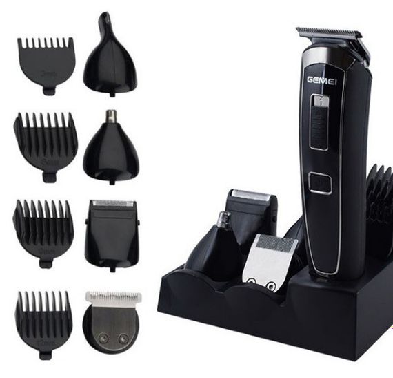 Універсальний акумуляторний тример Gemei GM-801 5в1 машинка для стрижки волосся | Зображення 2