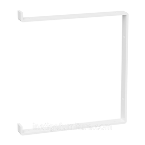 Кронштейн для полиці з металу 312×30mm, H=340mm Білий