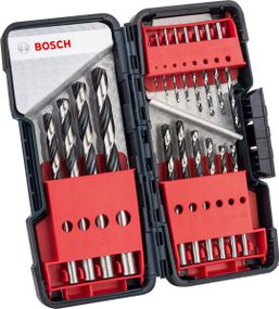 Сверла по металлу Bosch HSS PointTeQ набор 18шт, 1,1.5,2,2,2.5,3,3,3.5,4,4,4.5,5,5.5,6,7,8,9,10 (2.608.577.350)