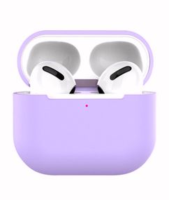 Силіконовий чохол для навушників pods 3 (Бузковий)
