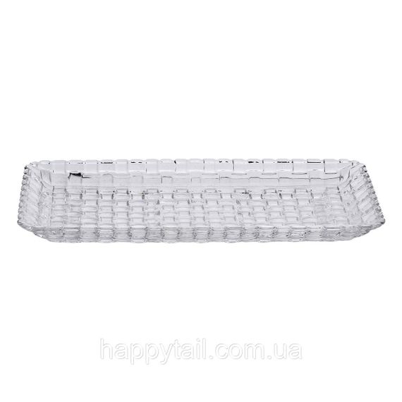 Блюдо для закусок стеклянное 25*12,5*1,5 см прямоугольное HP-YH-33