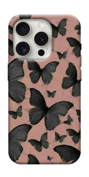 Чохол з картинкою Пурхаючі метелики для Apple iPhone 16 Pro (6.3")
