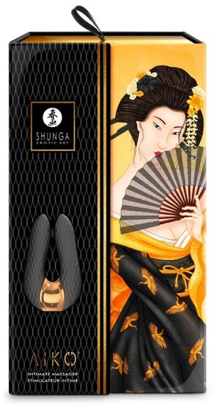 Кліторальний вібратор Shunga Aiko чорного кольору, 10.5 х 6.5 см Sex Aura | Зображення 5