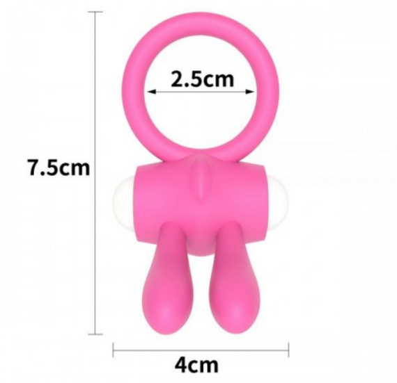 Ерекційне віброкольцо Power Clit Cockring, Pink Sex Aura | Зображення 1