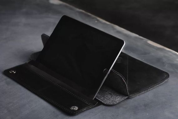 Шкіряний чохол з підставкою Skin and Skin iPad 10.5 Чорний (LC07BL-10-U) | Зображення 3