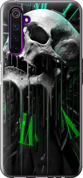 Чехол на Realme 6 Pro Череп-часы "4100u-1893-17620"