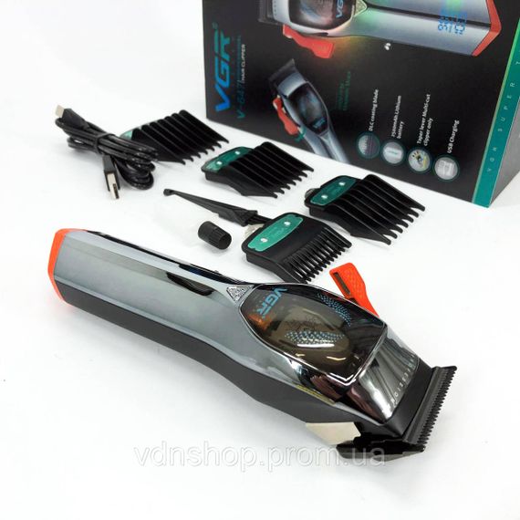 Машинка для стрижки аккумуляторная с насадками VGR, Профессиональная электрическая машинка для стрижки RM-81 | Зображення 7