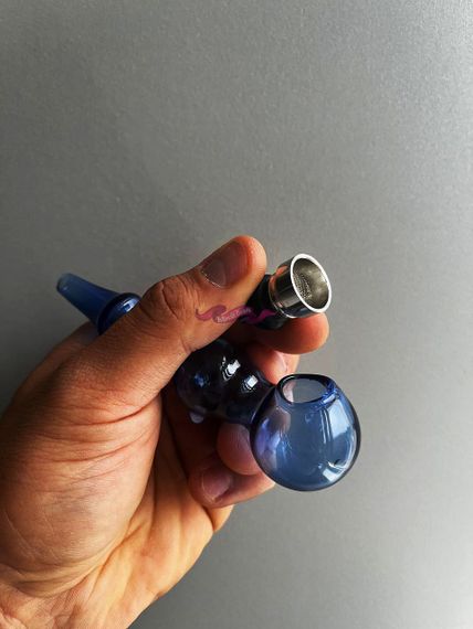 Стеклянная трубка Top Mix Blue Oil | Зображення 1