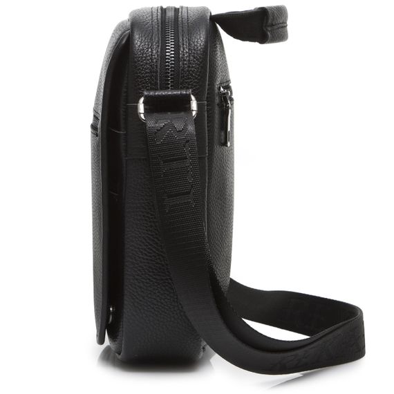 Чоловіча сумка шкіряна Tiding Bag TD-2288 чорна | Зображення 2