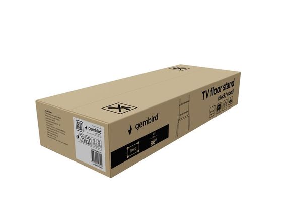 Підлогова тумба під телевізор Gembird TVS-86F-01-BK | Зображення 3