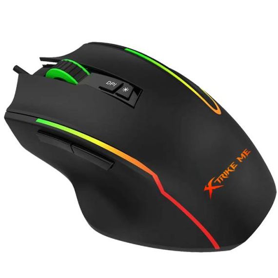 Мишка XTRIKE ME GM-518, ігрова 12800dpi., 9кн., RGB, високий профіль, чорна | Зображення 4