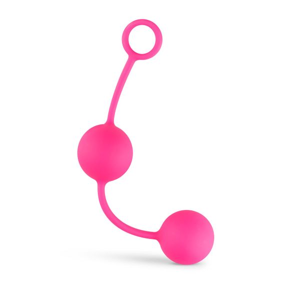Вагінальні кульки зі зміщеним центром ваги Love Balls With Counterweight - Pink | Зображення 2