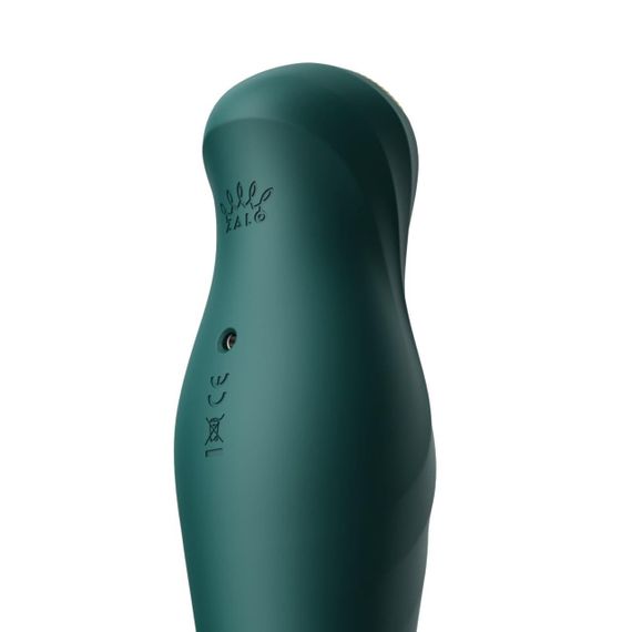 Смартвібратор-пульсатор Zalo — King Turquoise Green, кристал Swarovski Sex Aura | Зображення 5
