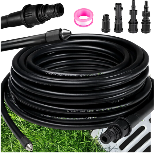 Шланг для чищення труб з адаптером 15 м Ruhhy 26132 | Зображення 8