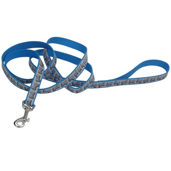 Повідець світловідбивний для собак Coastal Lazer Brite Reflective Leash, 1.8 м х 2.5 см, бірюзовий