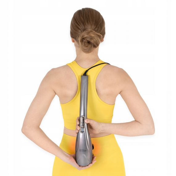 Ручний вібраційний масажер для тіла 4FIZJO Long Stick 7 в 1 4FJ0555 Grey (P-5907739319135) | Зображення 4