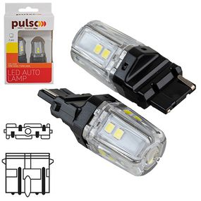 Лампа PULSO/габаритні/LED 3156/W2.5x16q/12SMD-2835/1контакт/9-36v/550lm/WHITE