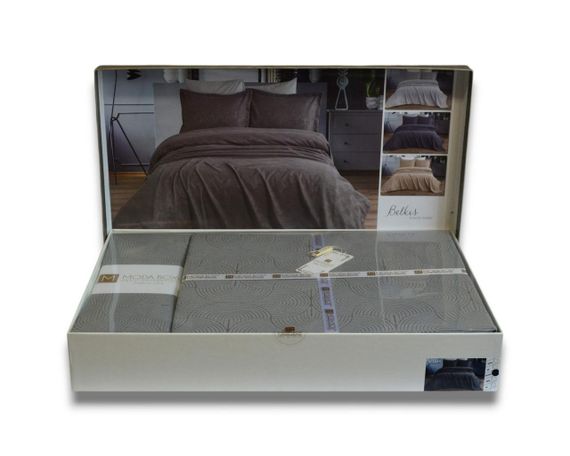 Покривало Modabox 240х260 см Belkis Antrasit | Зображення 3