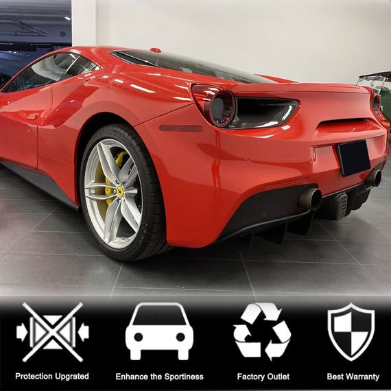 Накладки на Задние Фонари (2015-2017, Карбон) для Ferrari 488 GTB | Зображення 1