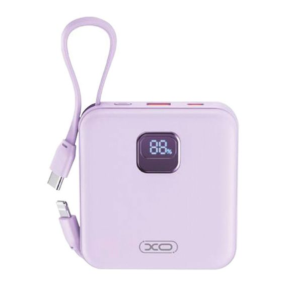 Універсальна Мобільна Батарея Power Bank XO PR235 22.5W with built-in iP and TYPE-C cable 10000 mAh Колір | Зображення 5