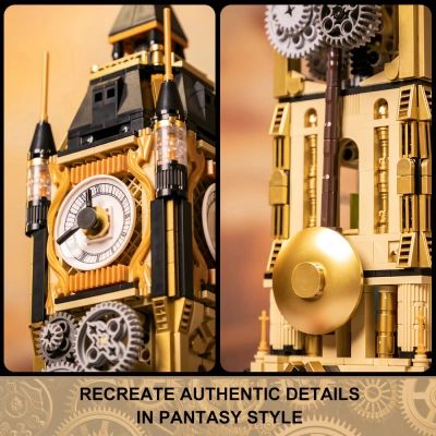 Конструктор Pantasy Original - Steampunk Парк Часовая башня в стиле стимпанк (85008) | Зображення 3
