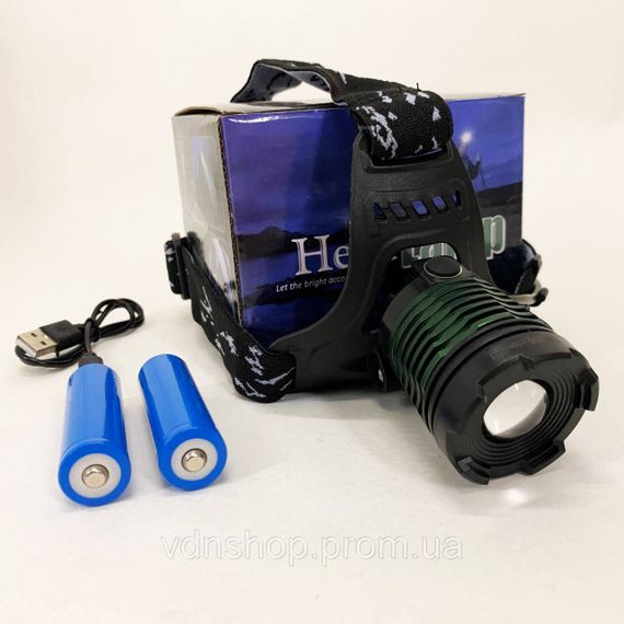 Головний ліхтар із зарядним пристроєм, Налобний ліхтар яскравий, Налобні ліхтарі для активних людей EB-66 | Зображення 6