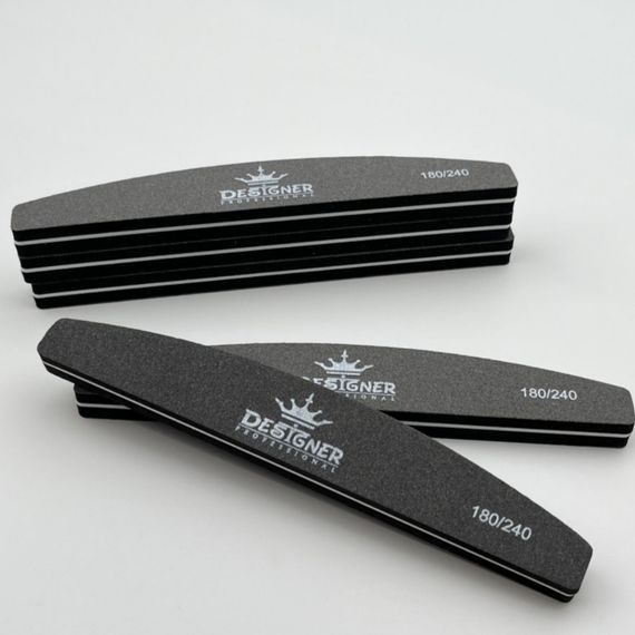 Пилка-баф Designer 180/240 грит (черный)